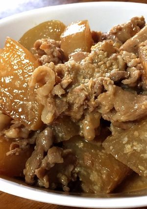 豚肉と大根の味噌炒め煮☆黄金タレ-レシピのメイン写真