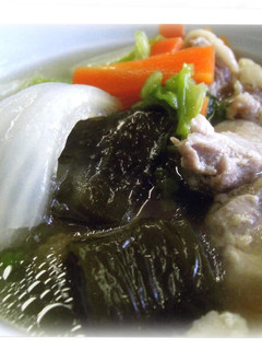 鶏肉と野菜のたべこぶ茶スープ-レシピのメイン写真