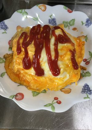炒めない！時短de簡単ヘルシーオムライス-レシピのメイン写真