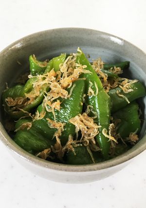 万願寺とうがらしとじゃこのごま油醤油和え-レシピのメイン写真