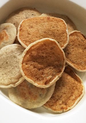 離乳食に♪モチっと米粉バナナパンケーキ-レシピのメイン写真