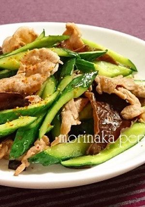 簡単!きゅうりと豚肉のピリ辛中華炒め-レシピのメイン写真