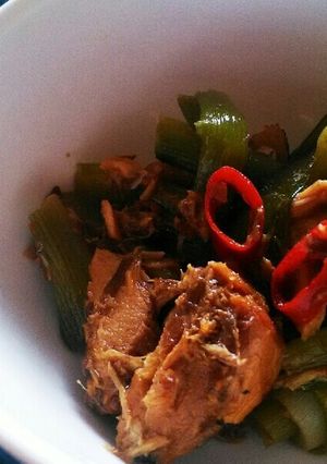 ウルイと鯖缶で美味しい煮物-レシピのメイン写真