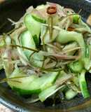 はぐら瓜と茗荷のさっぱり和え（酢の物）