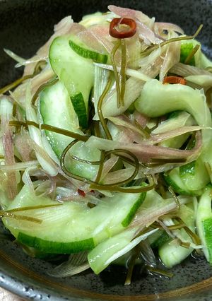 はぐら瓜と茗荷のさっぱり和え(酢の物)-レシピのメイン写真