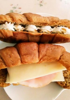 朝食にランチに！クロワッサンアレンジ♪-レシピのメイン写真