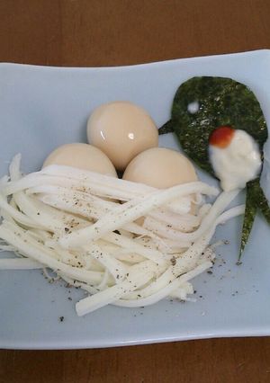 つばめの親子☆和みのひとさら-レシピのメイン写真