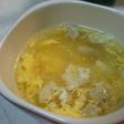 鶏の茹で汁で!あっさり卵中華スープ☆