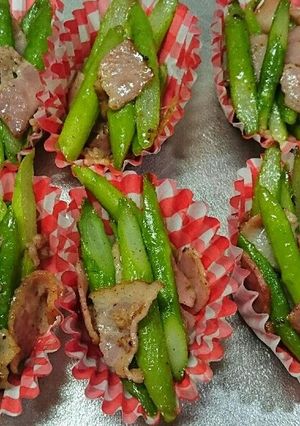 【お弁当おかずｽﾄｯｸ】アスパラベーコン-レシピのメイン写真