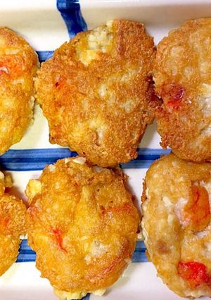 簡単な海老とツナの焼く豆腐ナゲット-レシピのメイン写真