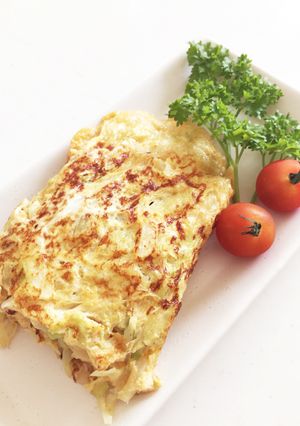 材料3つでメイン、サブに♪簡単キャベツ卵-レシピのメイン写真