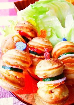 たこ焼きき◆ホケミでも◎ミニハンバーガー-レシピのメイン写真