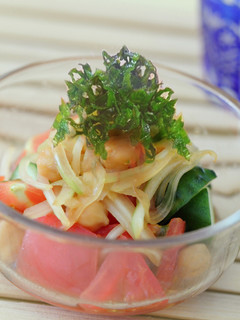 塩分控えめ手作り醤油ドレッシングサラダ-レシピのメイン写真