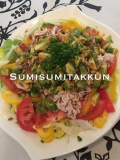 簡単♪アボカド&豆豉醬ソースで冷しゃぶ♡-レシピのメイン写真