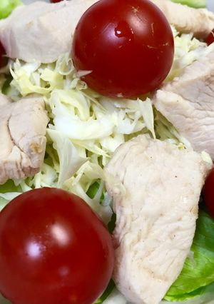 簡単‼ついでにチキンサラダ-レシピのメイン写真