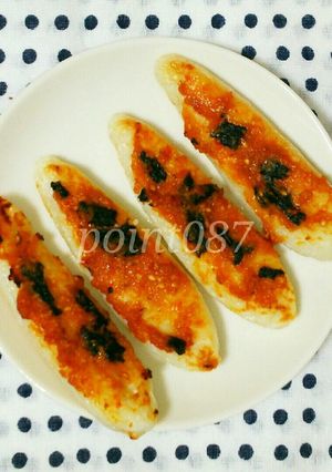 笹かまぼこの海苔辛味噌焼き-レシピのメイン写真