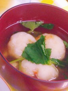 おさかなのパラパラミンチ海老入りつみれ汁-レシピのメイン写真