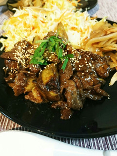 なすと牛肉の簡単梅味噌炒め-レシピのメイン写真