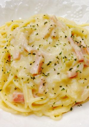 コーンクリームベーコンパスタ-レシピのメイン写真