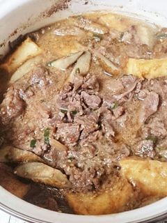 コストコのプルコギビーフと厚揚げの煮物-レシピのメイン写真