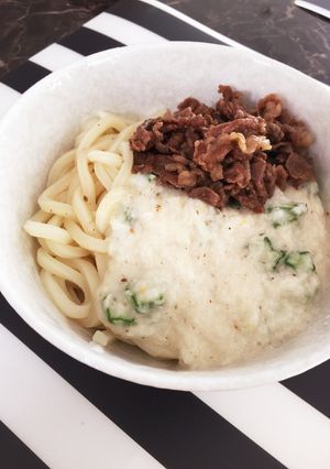 丸亀製麺CM！トロねばぶっかけ牛肉うどん-レシピのメイン写真