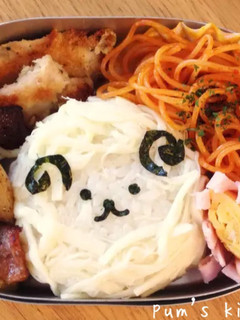 ふわふわ羊さんおにぎり-レシピのメイン写真