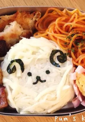 ふわふわ羊さんおにぎり-レシピのメイン写真