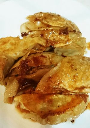 王将の餃子使って照り焼き餃子 ご飯進む-レシピのメイン写真