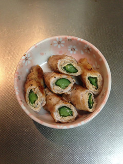 簡単!弁当にきゅうりと大葉の油あげロール-レシピのメイン写真