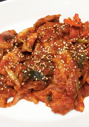 豚肉のコチュジャン炒めーチェユクポックム-レシピのメイン写真