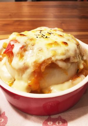 玉ねぎ丸ごとカップのチーズ焼き-レシピのメイン写真