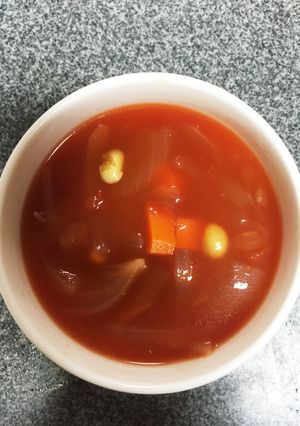 ズボラさんの節約トマトスープ-レシピのメイン写真
