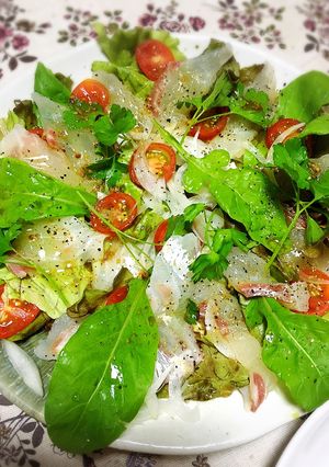 野菜たっぷり 鯛のカルパッチョ-レシピのメイン写真