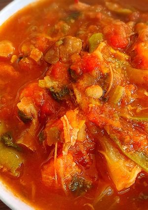 野菜たっぷり鶏のトマトスープ♪-レシピのメイン写真