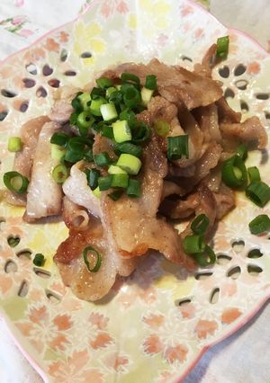 豚バラの塩コショウ焼き。-レシピのメイン写真