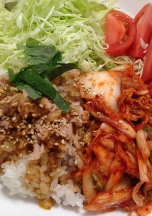 ツナ缶と焼肉のタレで☆時短ワンプレート-レシピのメイン写真