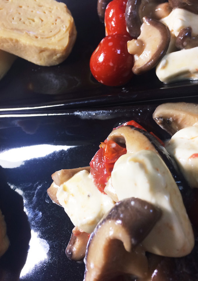しいたけとトマトのクリームチーズ和え-レシピのメイン写真