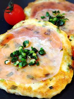 簡単♬小麦粉なしのふわふわ♡ねぎ焼き-レシピのメイン写真