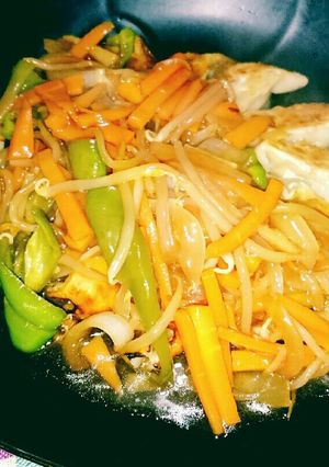 餃子の野菜たっぷり甘酢餡掛け-レシピのメイン写真