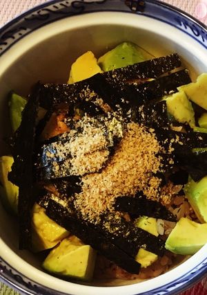 即席簡単 ツナとアボガド丼-レシピのメイン写真