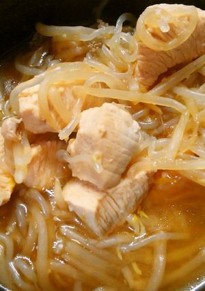 節約！鶏むね肉と白滝もやしのオイスター煮-レシピのメイン写真