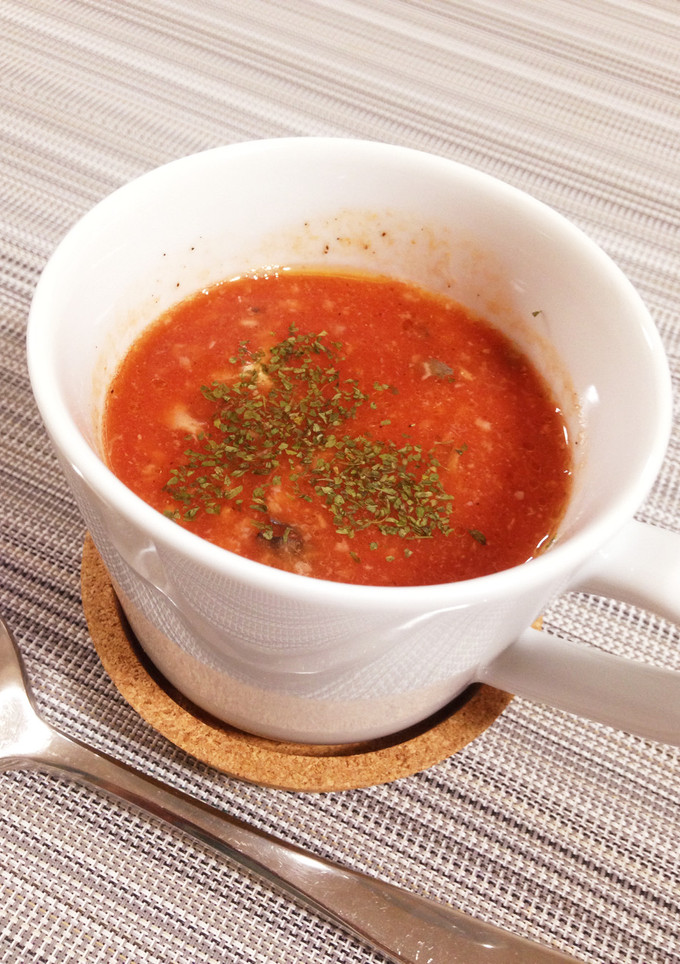 レンジで簡単☆さば缶トマトスープ-レシピのメイン写真