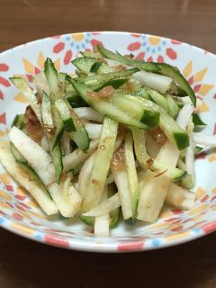 胡瓜と大根の梅おかかポン酢和え-レシピのメイン写真