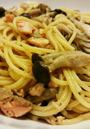 鮭ときのこたっぷり☆ペペロンチーノ-レシピのメイン写真