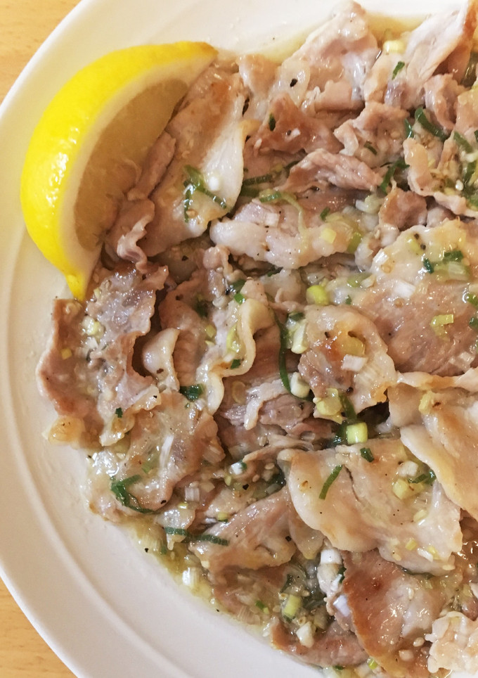 とろみが旨い至福の“ねぎ塩豚炒め(丼)”-レシピのメイン写真
