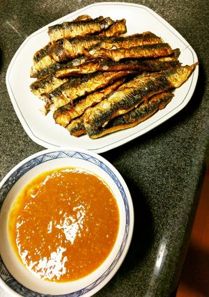 食欲そそる♪カリカリ鰯の梅味噌添え-レシピのメイン写真
