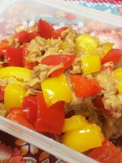 パプリカとツナの醤油煮-レシピのメイン写真