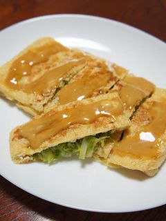 油揚げのキャベツ包み焼き-レシピのメイン写真