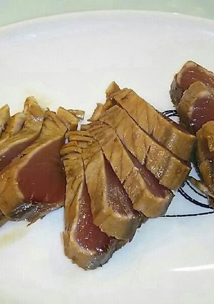 香ばし醤油のカツオのタタキ風-レシピのメイン写真
