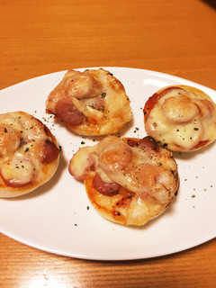 超簡単!!!ミニ餅ピザ-レシピのメイン写真
